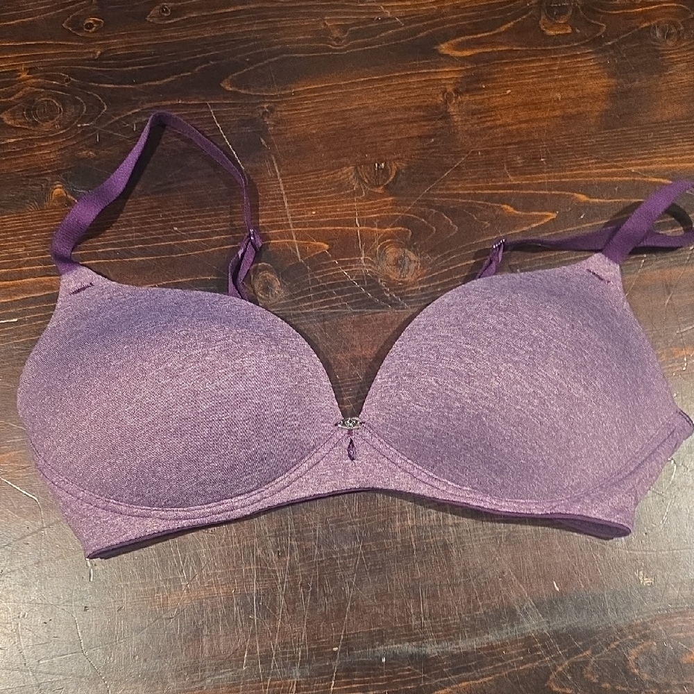 Lily of France Purple Heathered T-Shirt Bra
